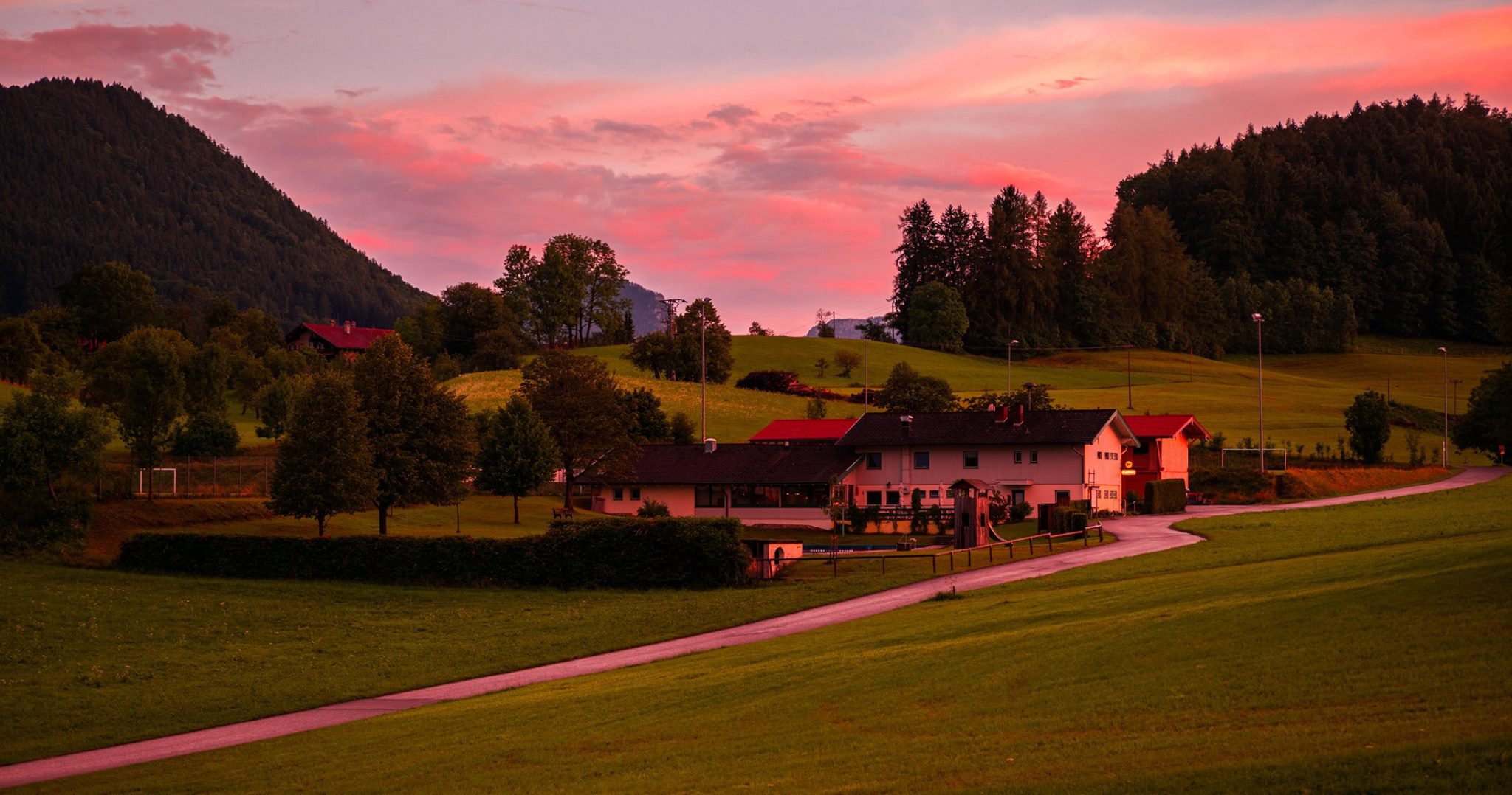 Badwirt Roßholzen Abendstimmung Rainer Nitzsche