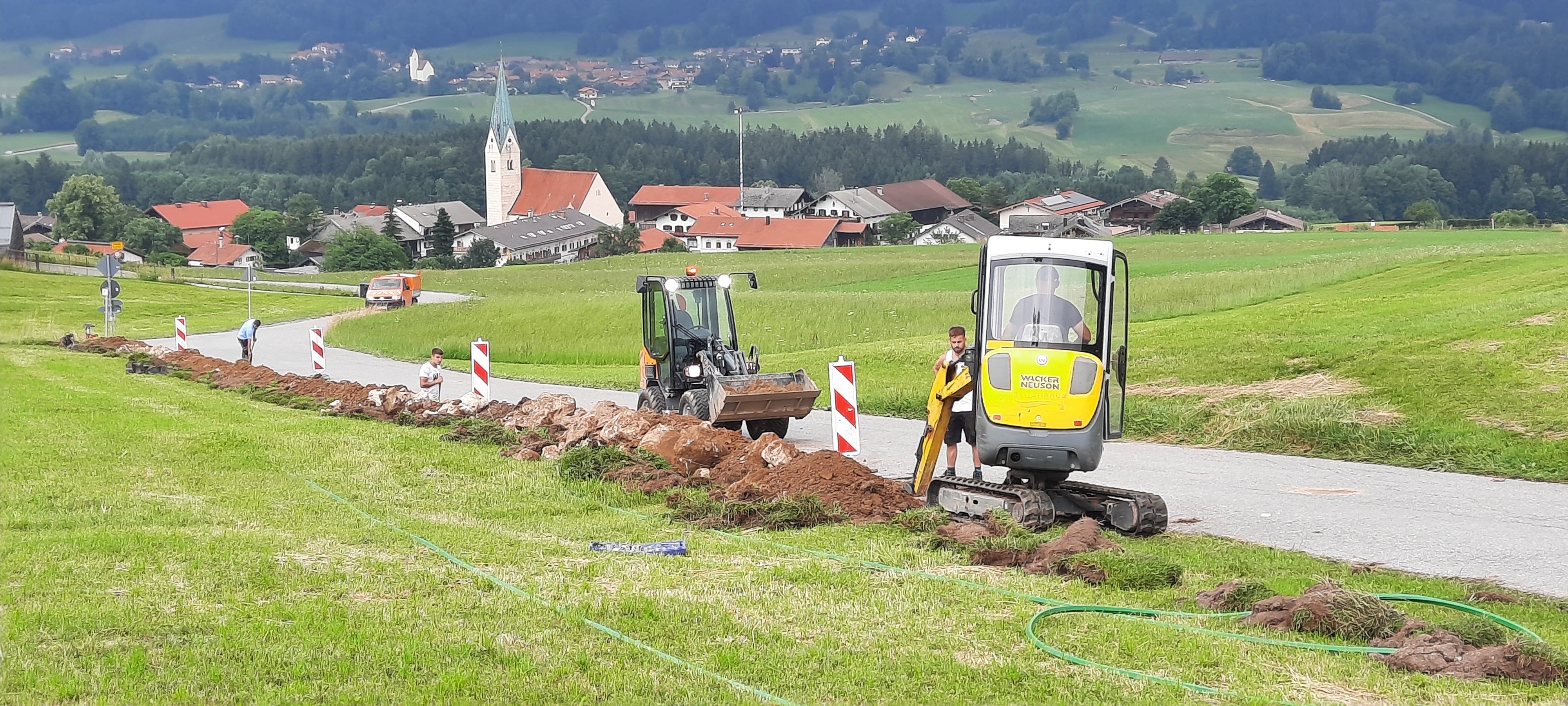 Baustelle Obereck Juli 2021