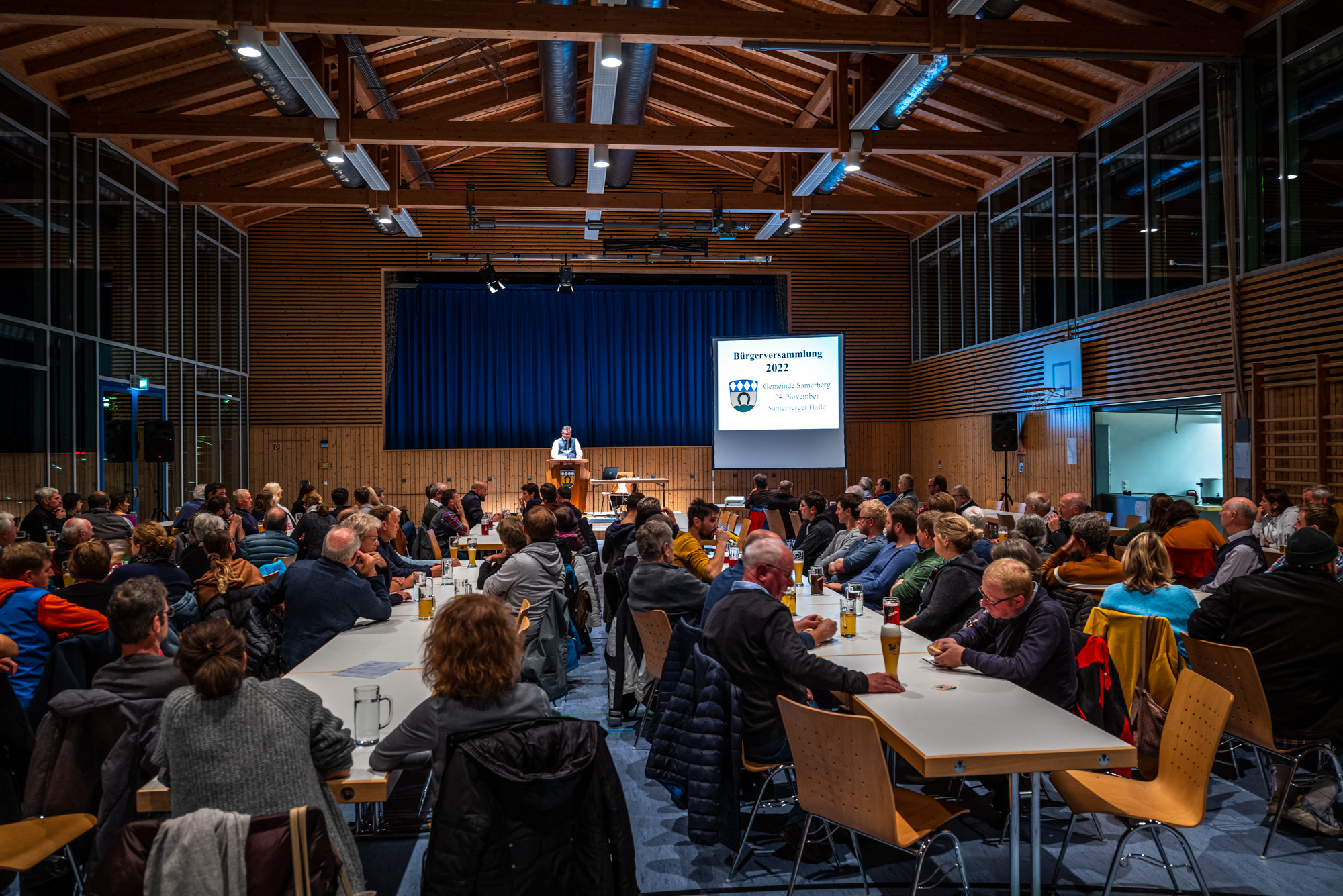 Bürgerversammlung 2022 in der Samerberger Halle 