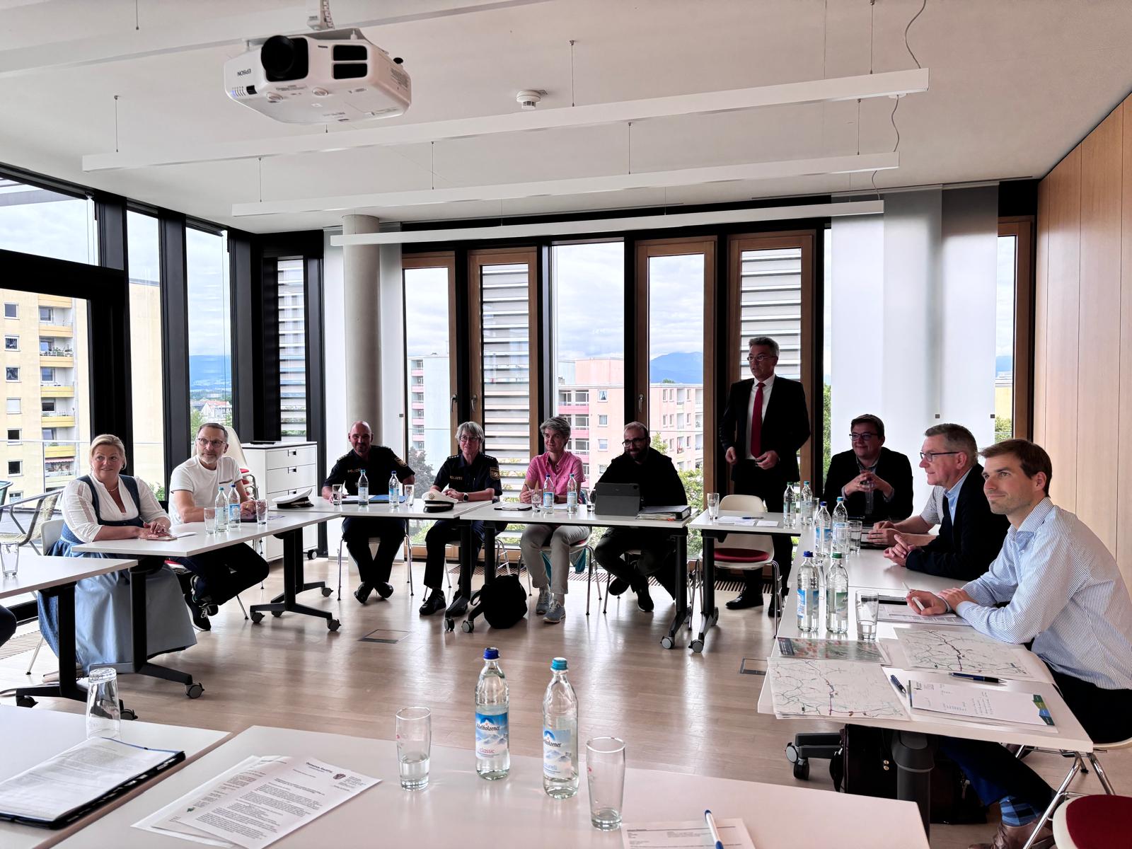 Landrat im Gespräch mit den Bürgermeistern