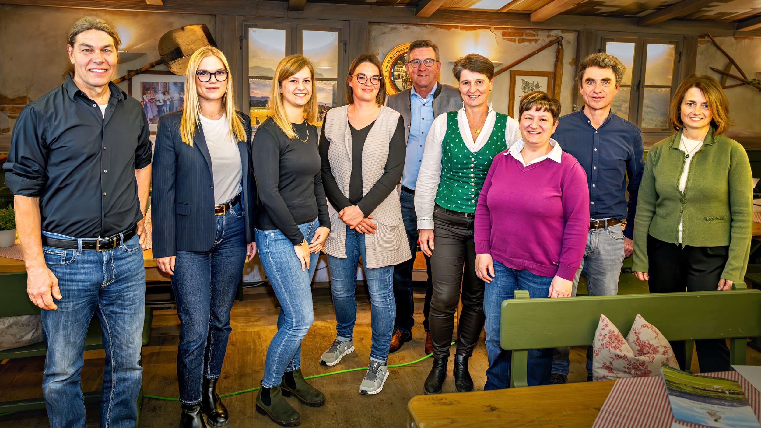 Vorstandschaft und Ausschussmitglieder des Tourismusvereins