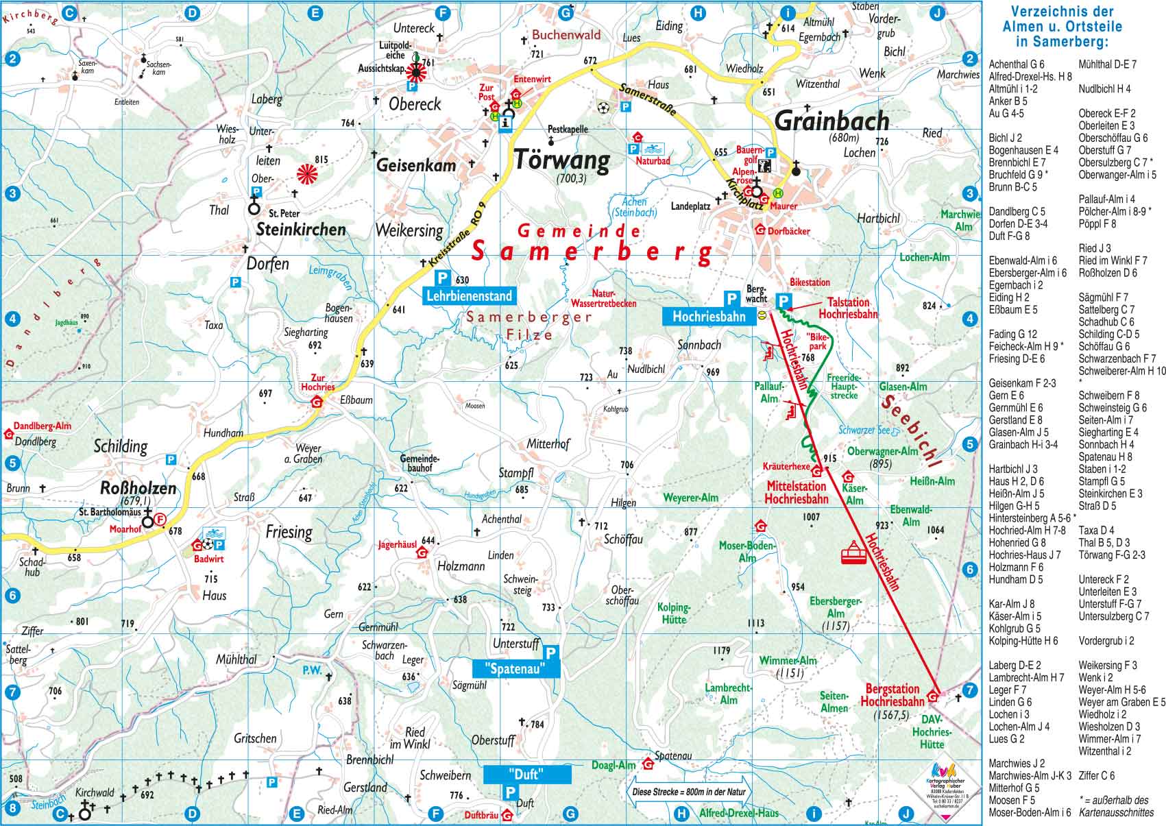 Wanderparkplatz Karte