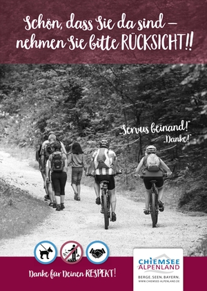 Respekt u Rücksicht - Wanderer